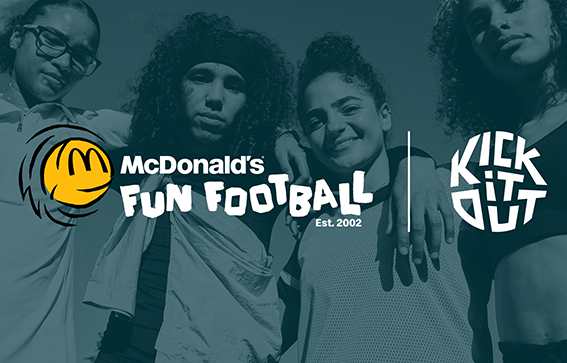 McDonald's Fun Football & Kick It Out team up to help diversify and develop grassroots football coaches across the UK